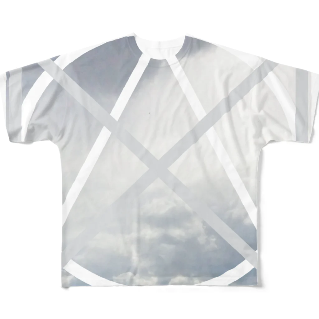 GAKU style のCLOUD フルグラフィックTシャツ