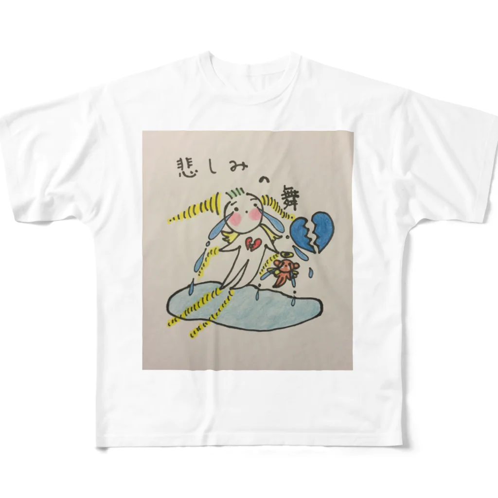 アンジュアートショップの赤たん天使 All-Over Print T-Shirt