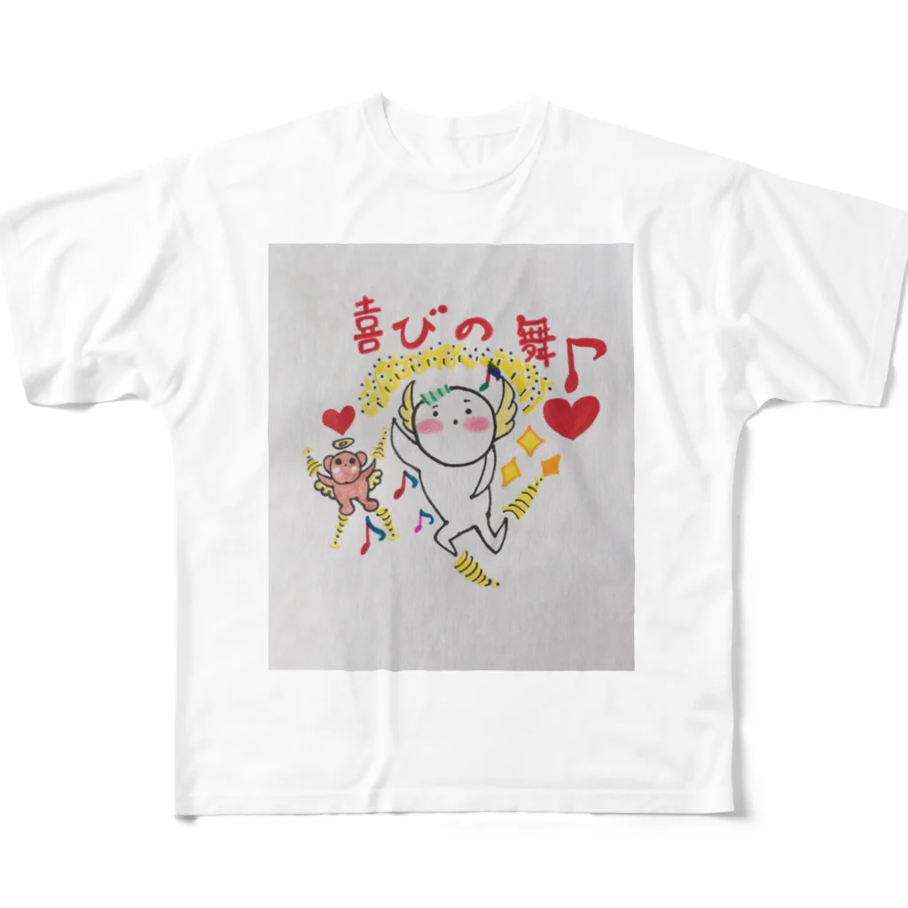 アンジュアートショップの赤たん天使 All-Over Print T-Shirt