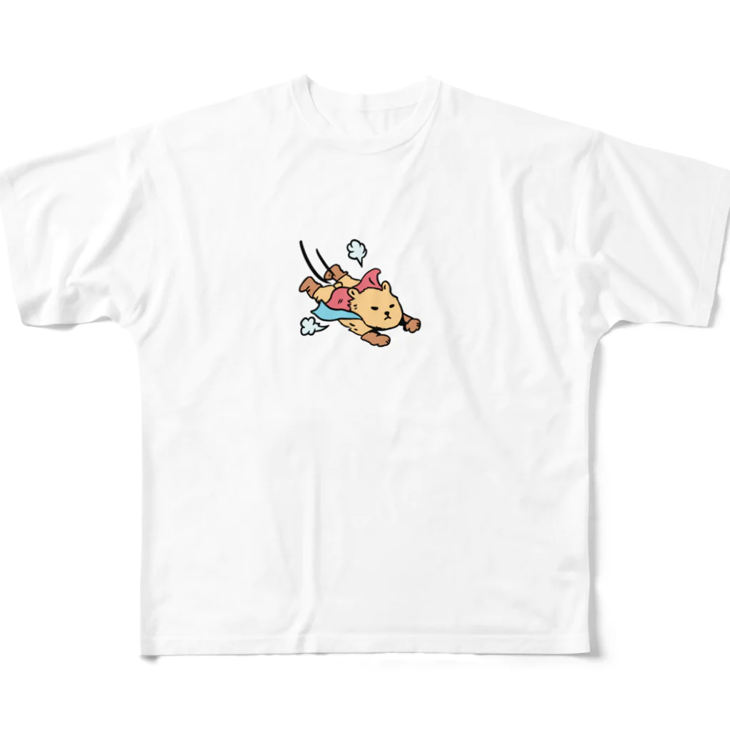 クマ小屋のヒーローくま All-Over Print T-Shirt