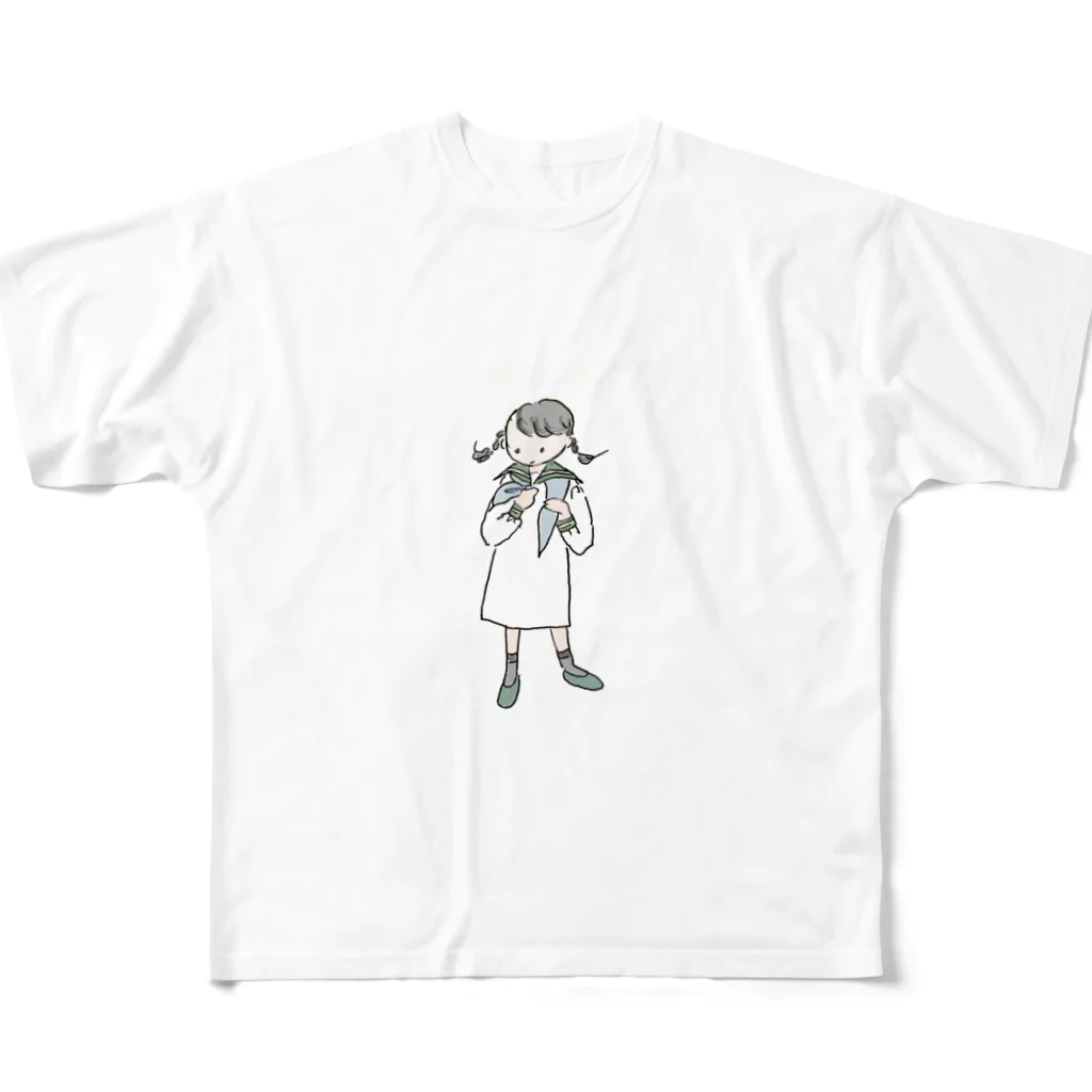 amenoasa(雨の朝)のスカーフの結いかた All-Over Print T-Shirt