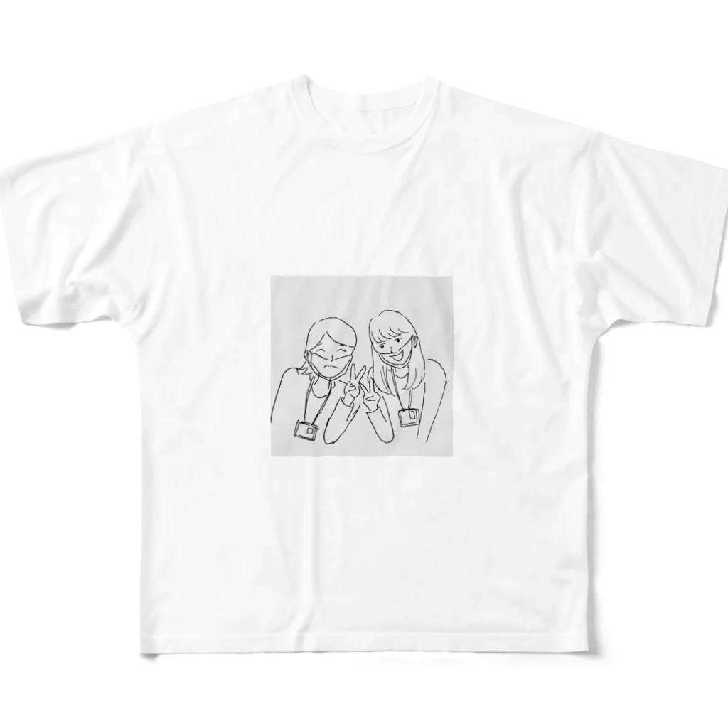 amenoasa(雨の朝)のマスクの下で All-Over Print T-Shirt