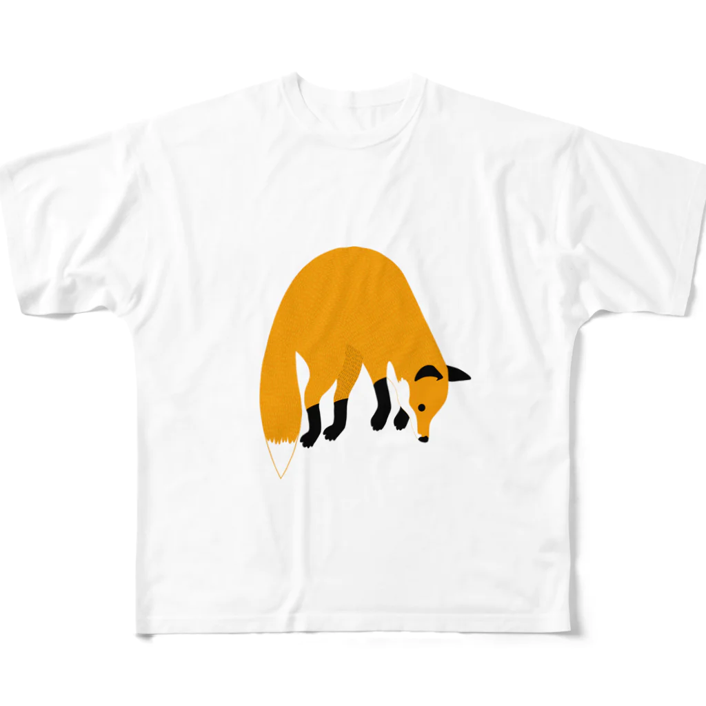 nonomonoのHunting fox フルグラフィックTシャツ