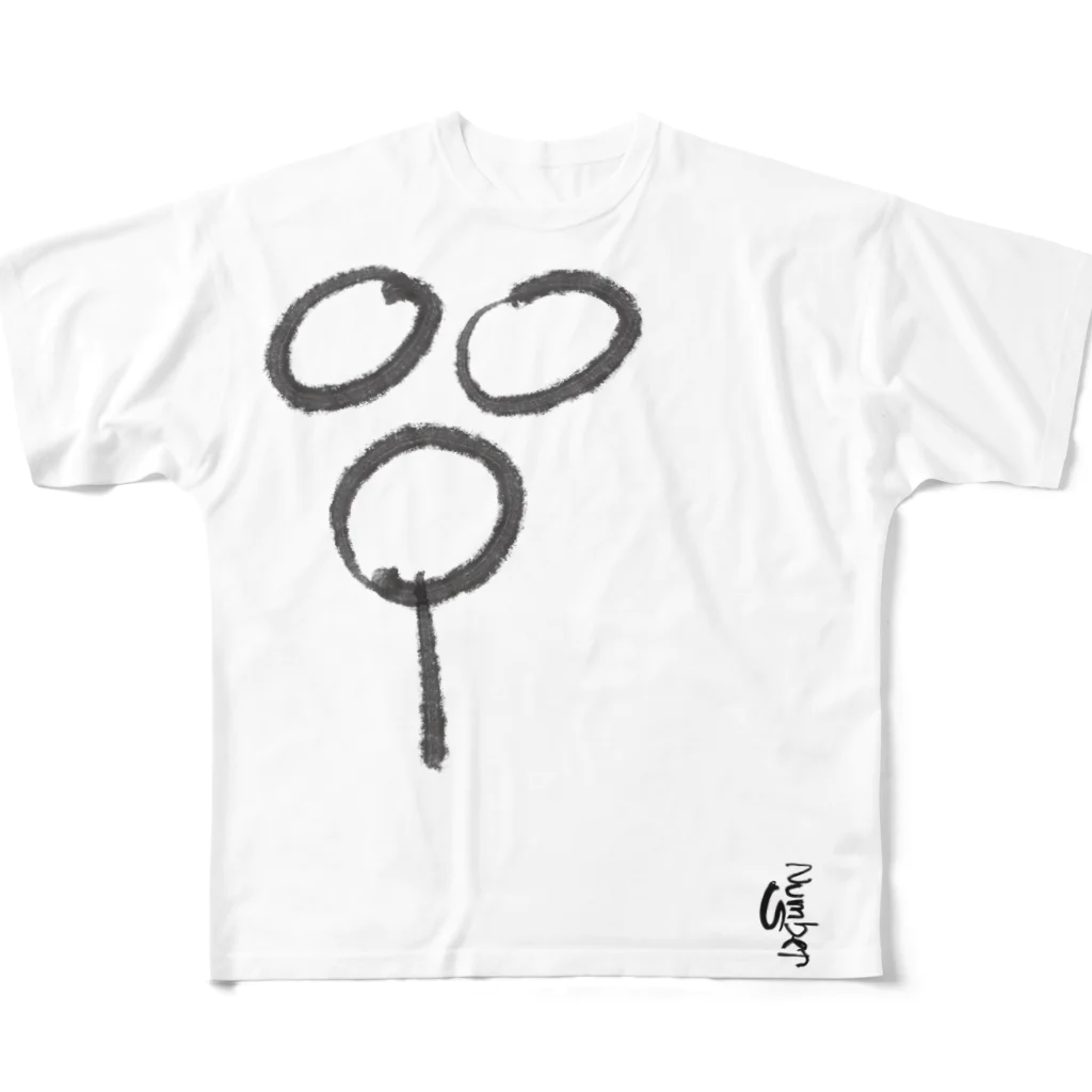 一点デザインの009：009 フルグラフィックTシャツ