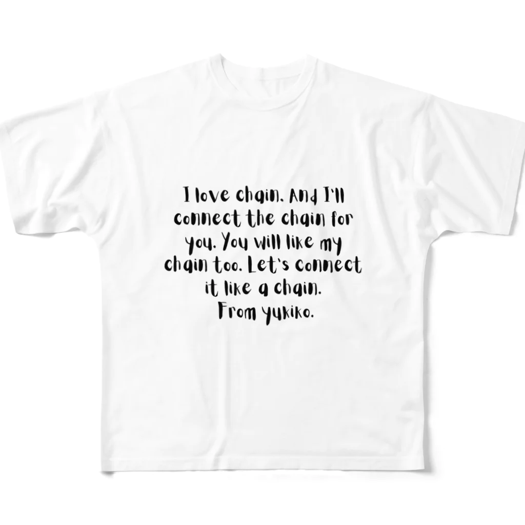 ROSE/ロゼ のROSEメッセージA All-Over Print T-Shirt