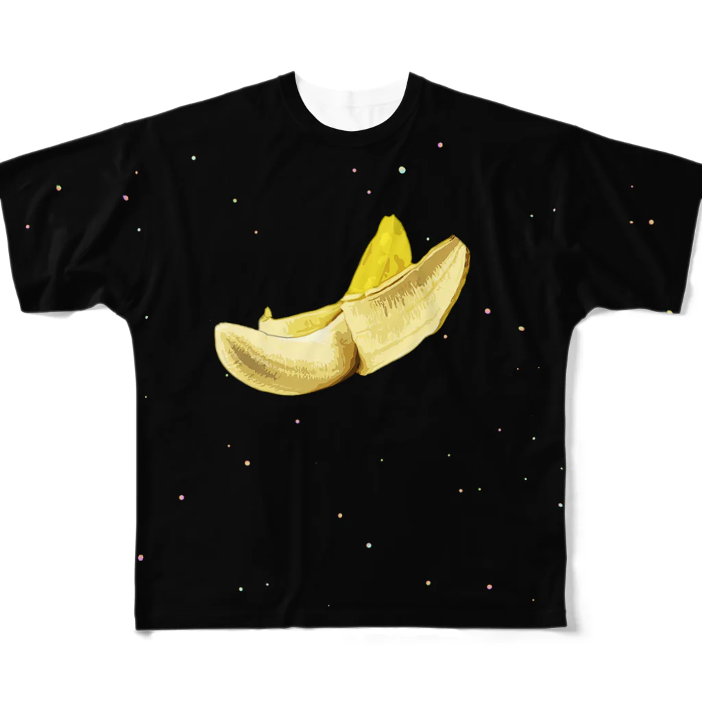 脂身通信Ｚの宇宙バナナ フルグラフィックTシャツ