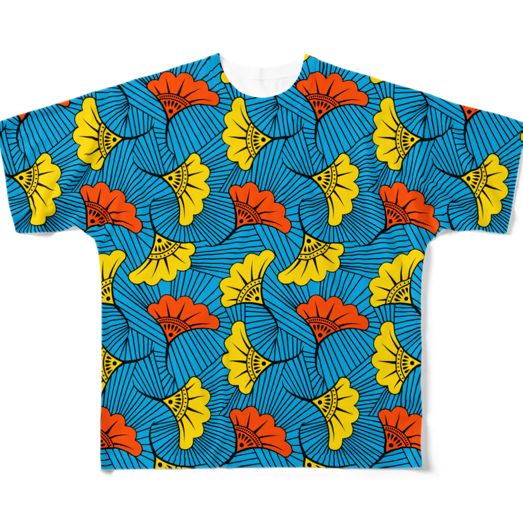 SANKAKU DESIGN STOREのMODERN VINTAGE PETAL。 A All-Over Print T-Shirt