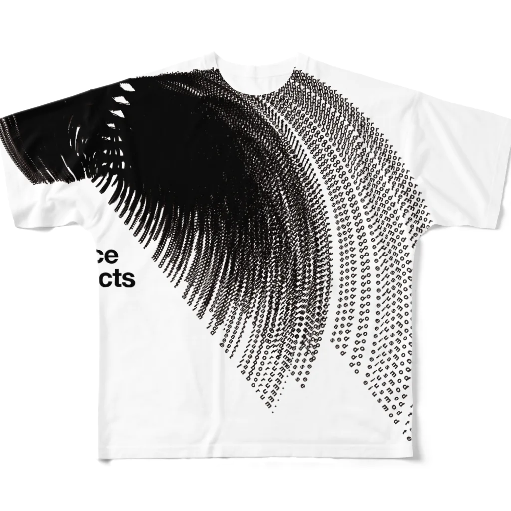 TATEYAMAのDUMMY TEXT 3 All-Over Print T-Shirt