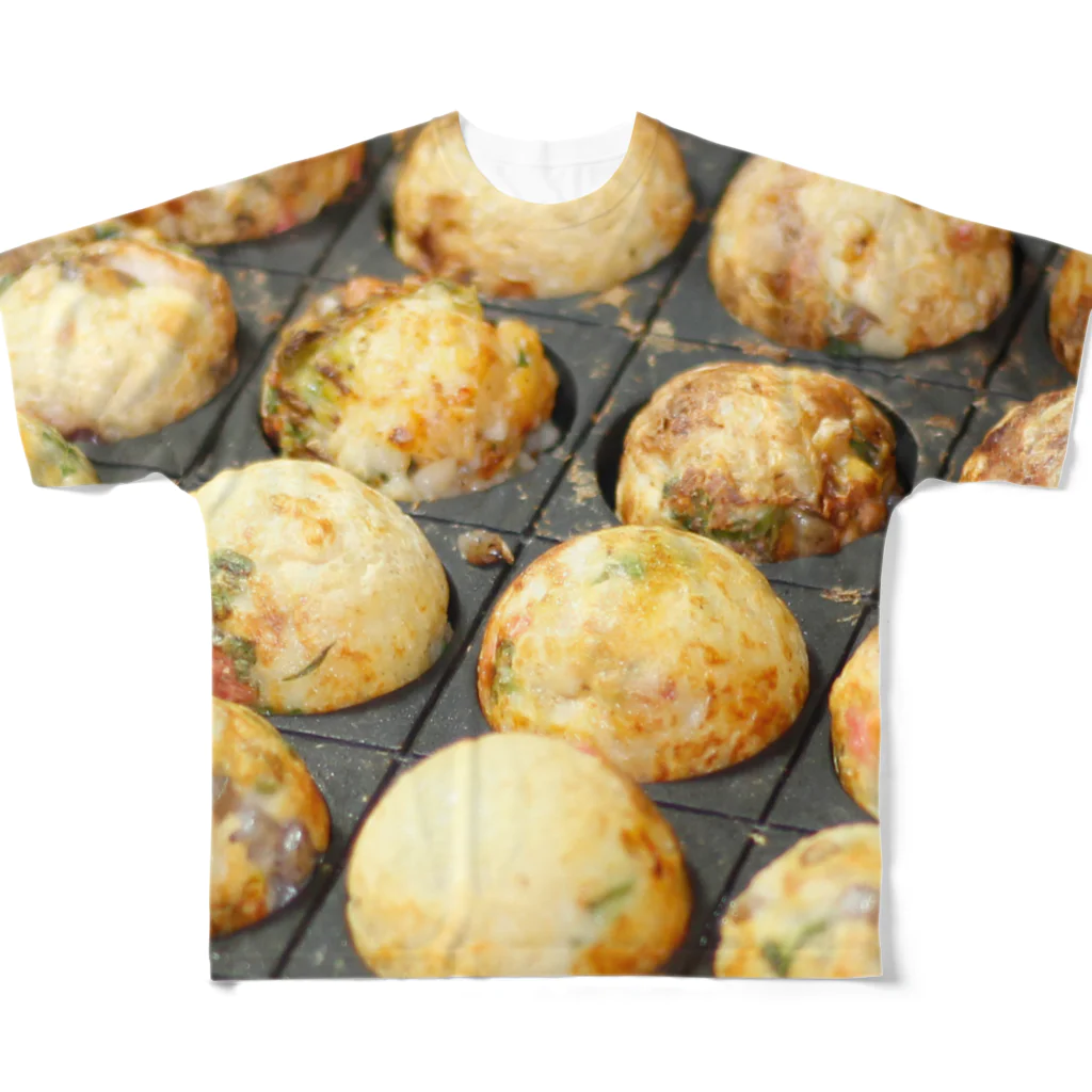 WeshのTakoyaki フルグラフィックTシャツ