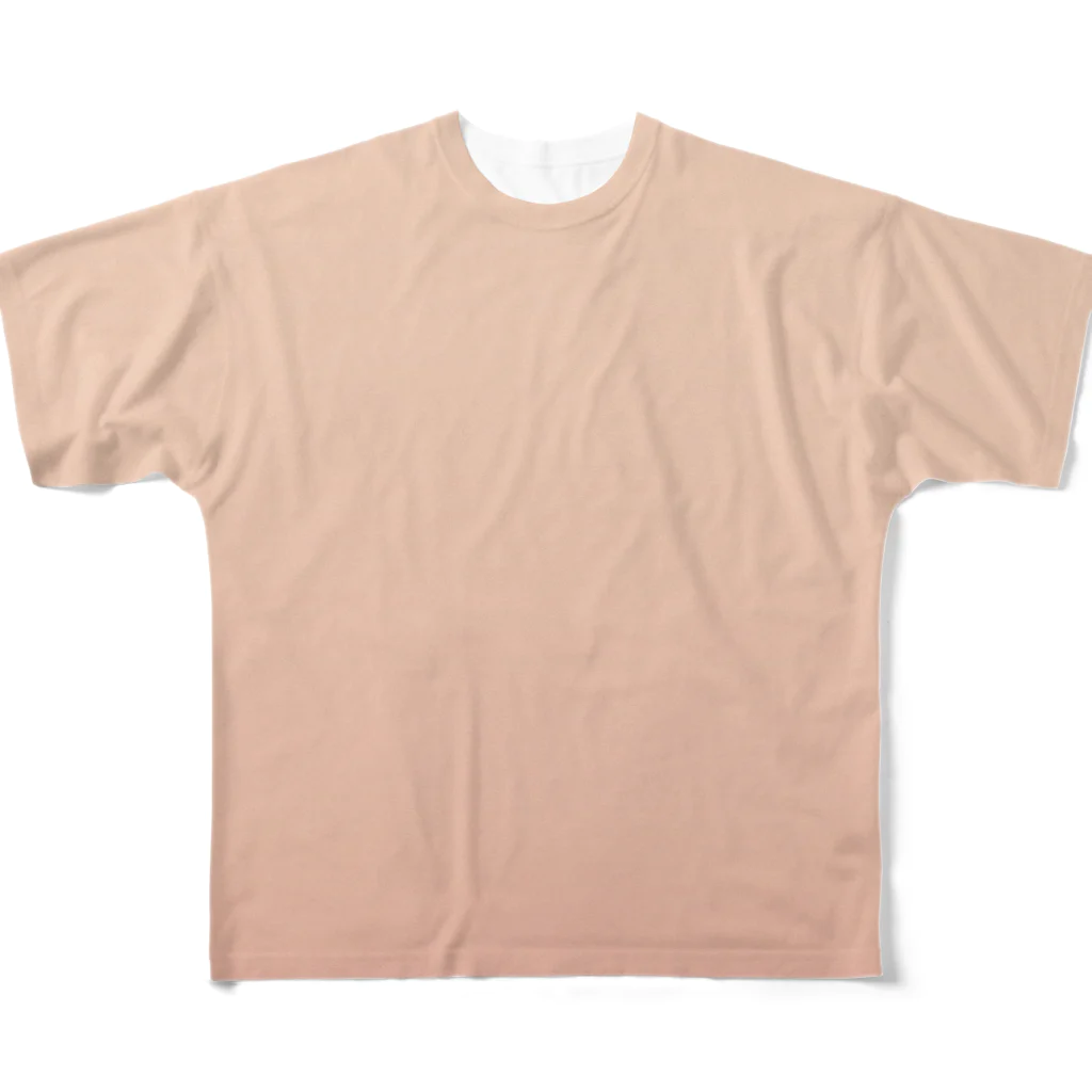 ぽぬぞぬのグラデーション Earth Peach フルグラフィックTシャツ