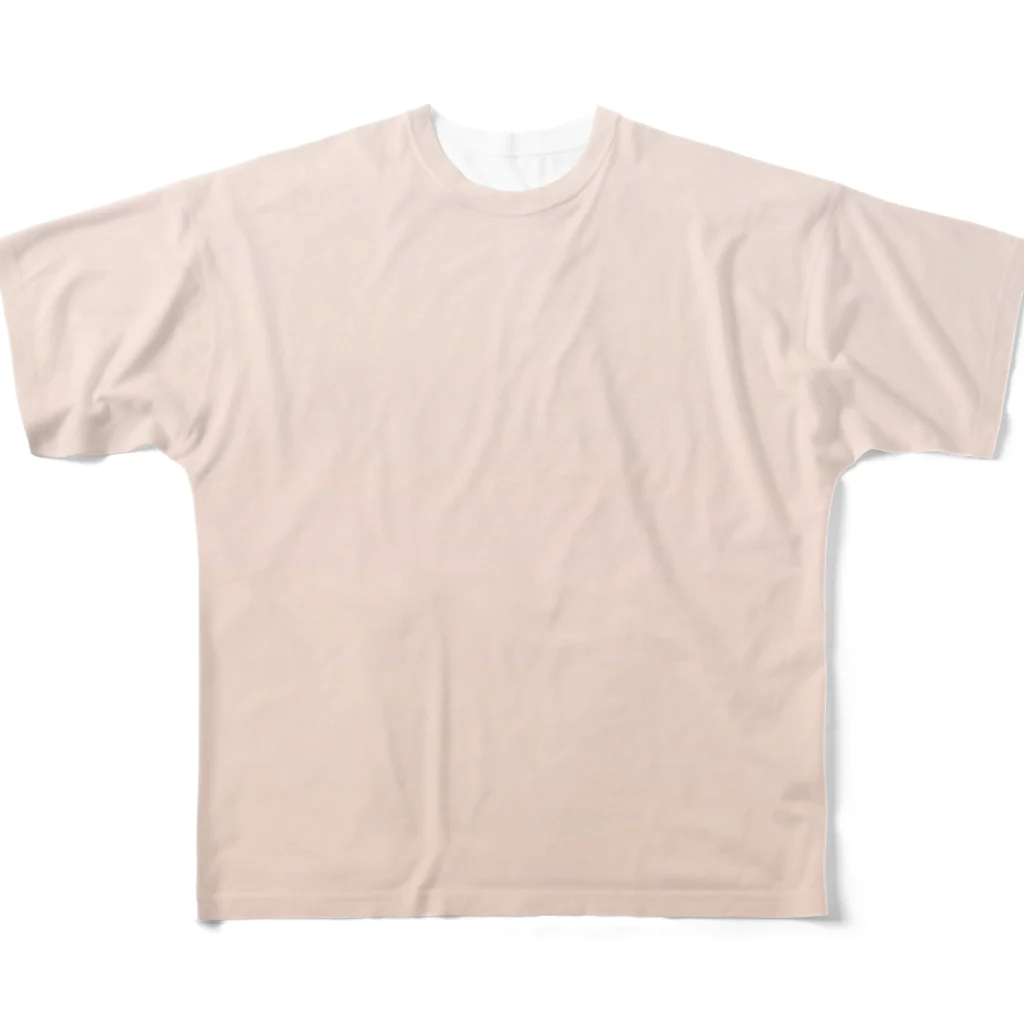 ぽぬぞぬのグラデーション Grain Milk Tea All-Over Print T-Shirt