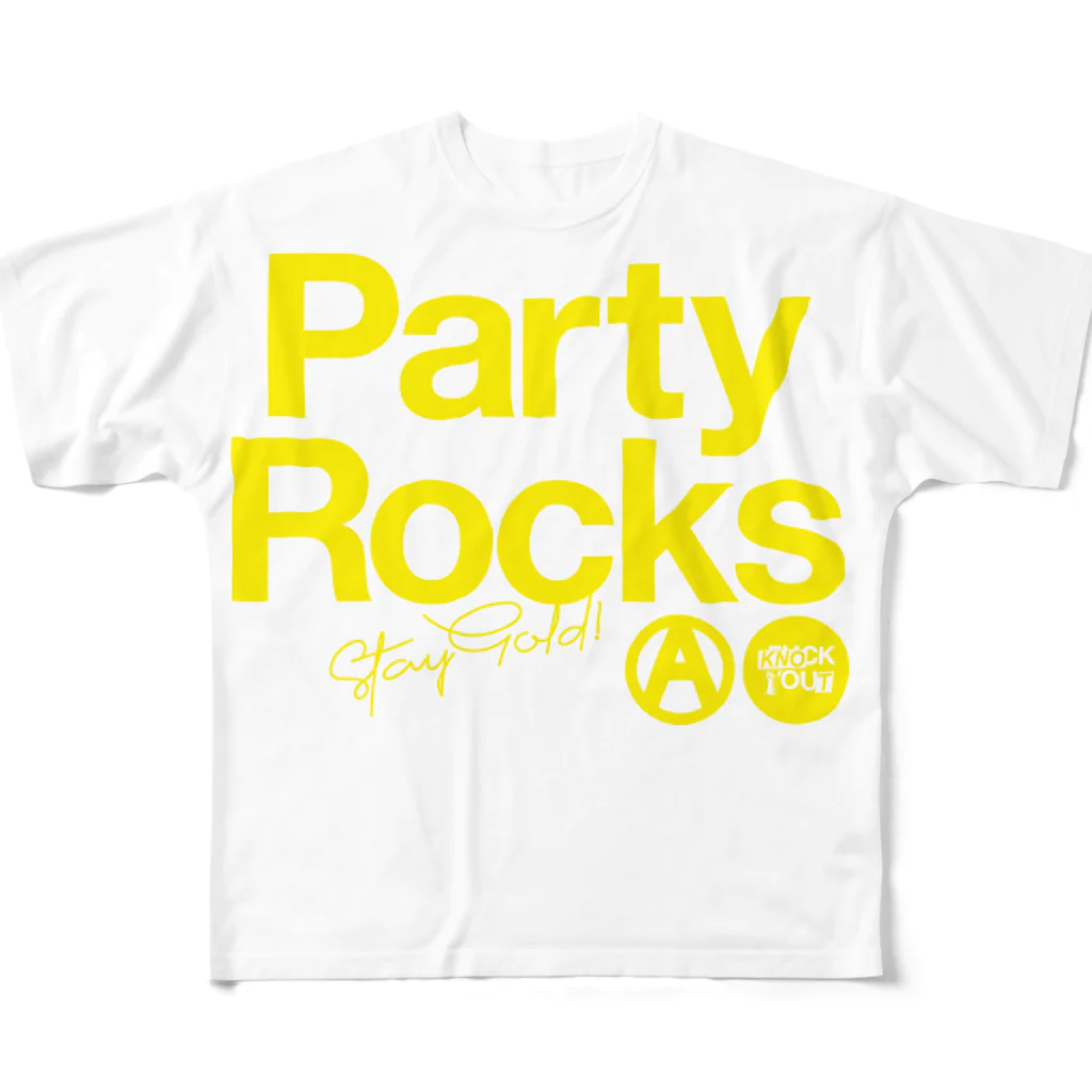 KNOCKOUTJROCKのPARTY ROCKS All-Over Print T-Shirt