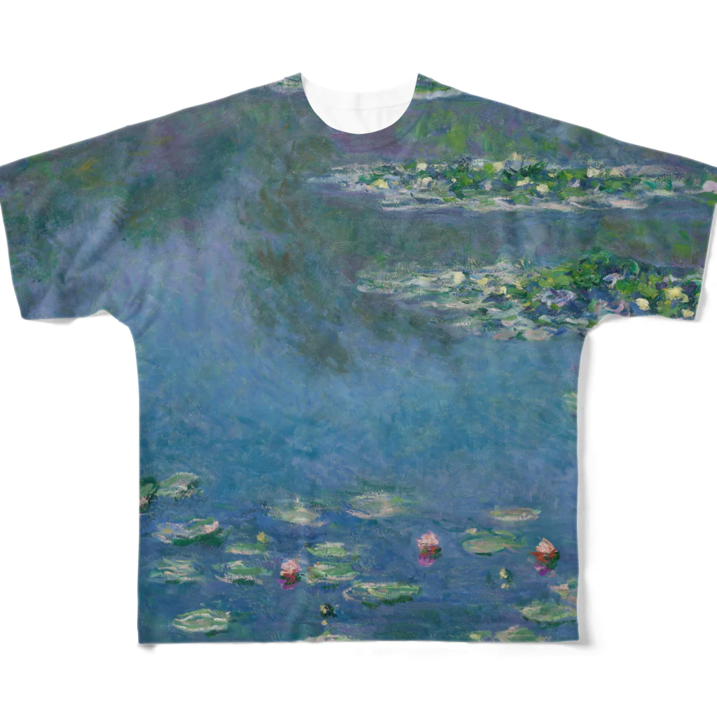 夢野ゆあ🍀しょっぷ🐇のWater Lilies All-Over Print T-Shirt