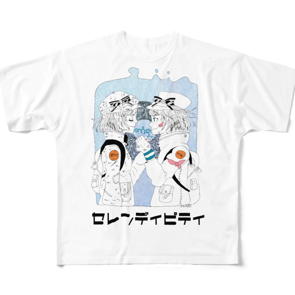 Nemon.Cのセレンディピティ フルグラフィックTシャツ