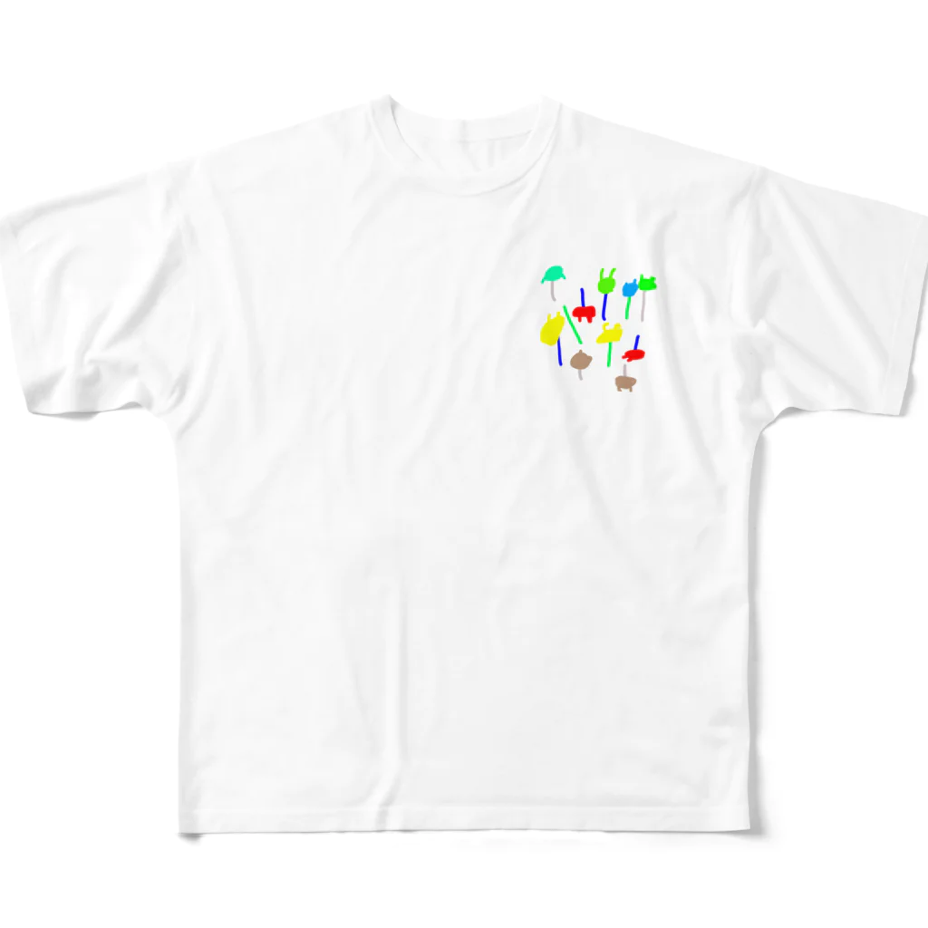 ni_co_sのからからふるふる All-Over Print T-Shirt