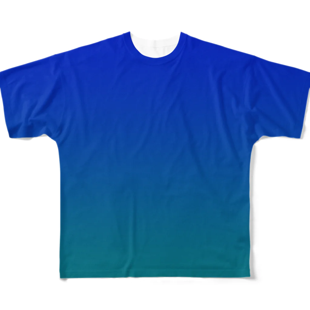 ぽぬぞぬのグラデーション Blurred Brain フルグラフィックTシャツ