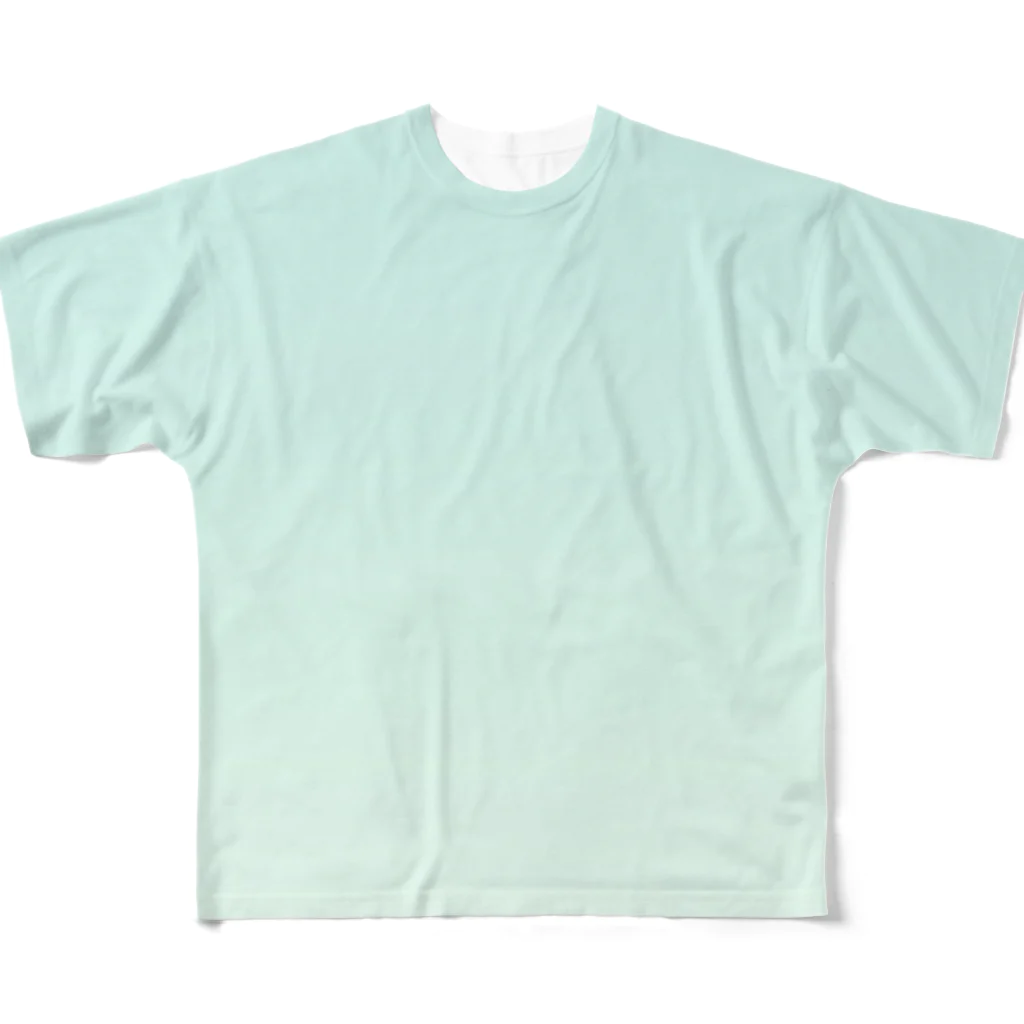 ぽぬぞぬのグラデーション Hand-Riding Neptune All-Over Print T-Shirt