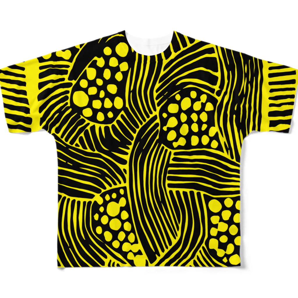 カラフルライフのyellow yellow フルグラフィックTシャツ