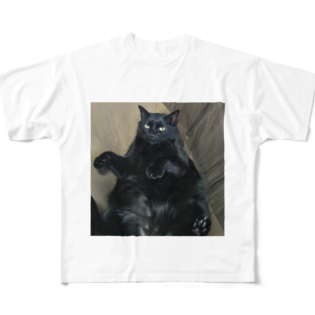 saachan1の神社にいた猫福ちゃん All-Over Print T-Shirt