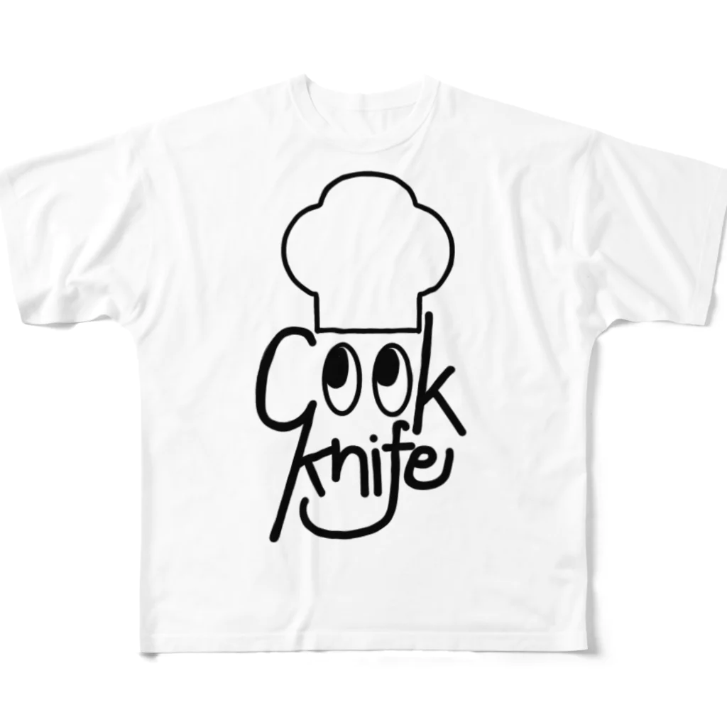 CookknifeのCookknife (chef) フルグラフィックTシャツ