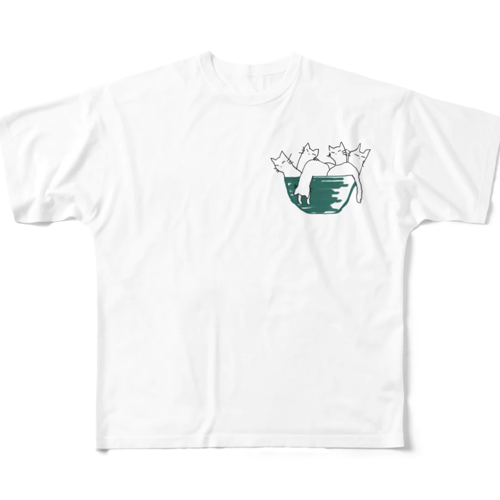 きつねこ の あとりえのneko.in.don? All-Over Print T-Shirt