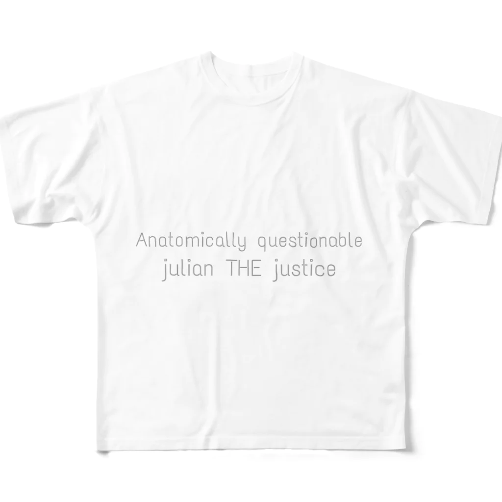 julianTHEjusticeのAnatomically questionable フルグラフィックTシャツ