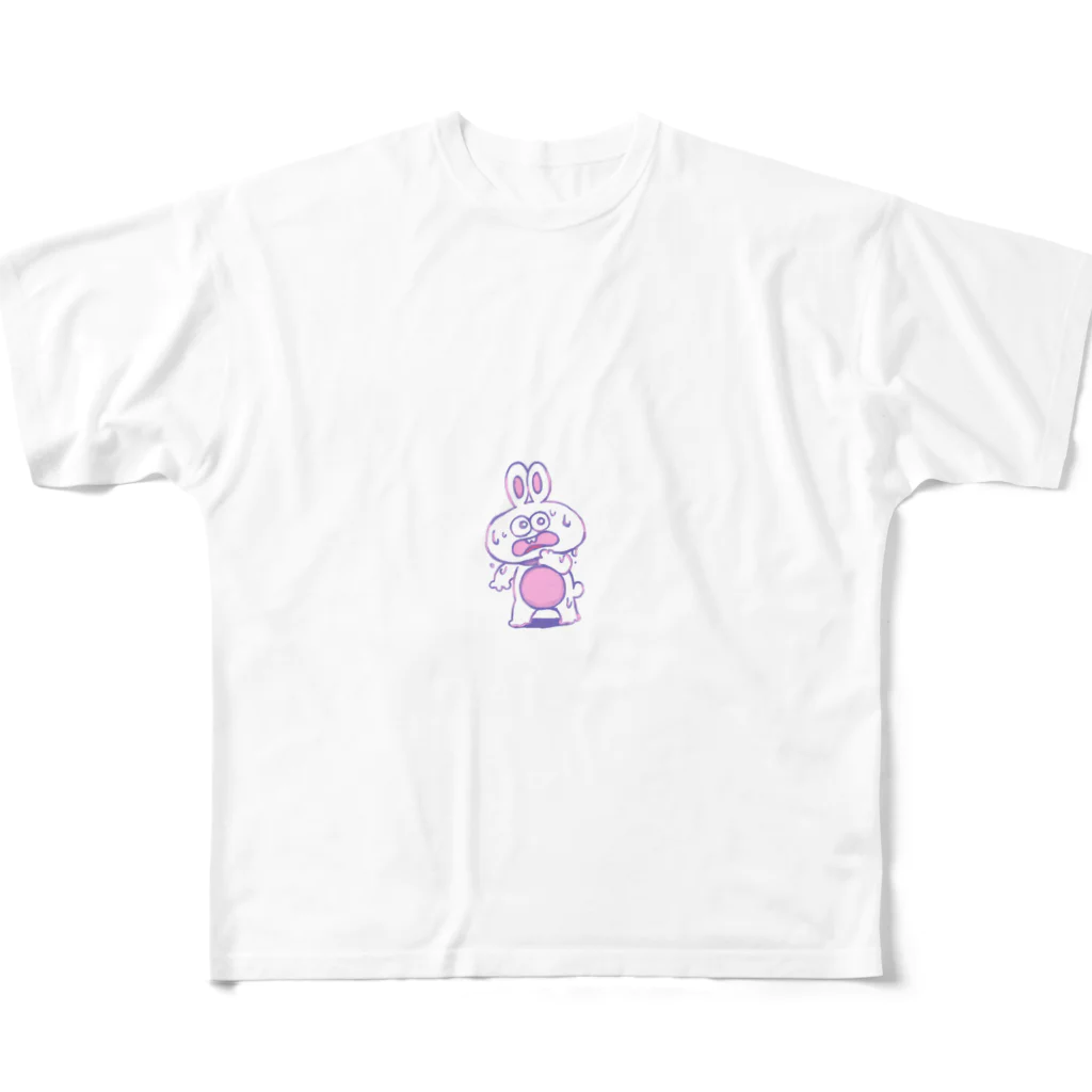 loveのうさらぶくん フルグラフィックTシャツ