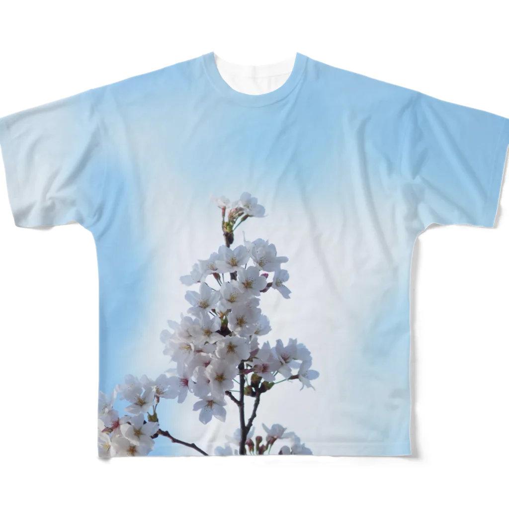 KOUTA TANIGUCHIのsakura 1 フルグラフィックTシャツ