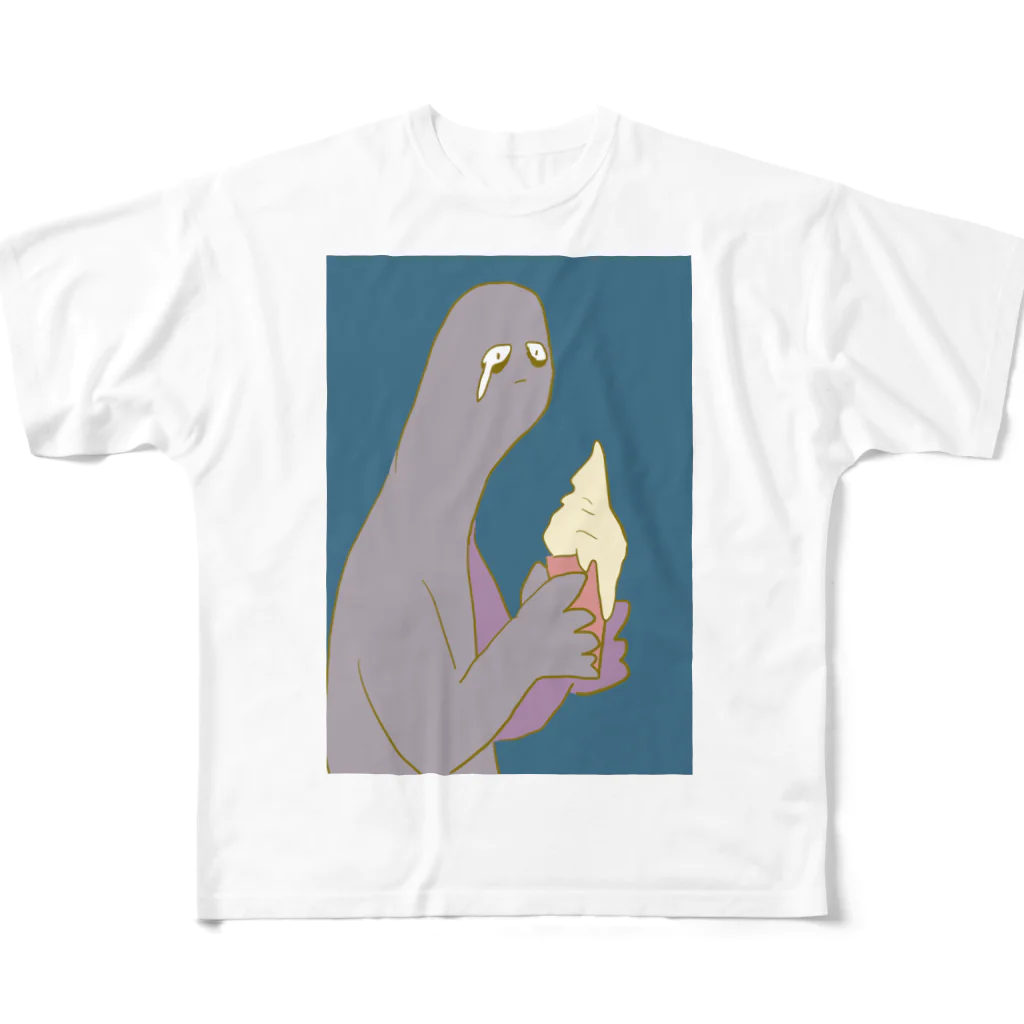 柳優花子のアイス溶ける All-Over Print T-Shirt