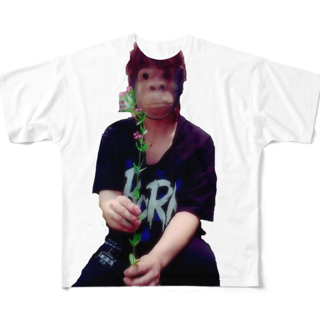 MONKEYstoreのYざる All-Over Print T-Shirt