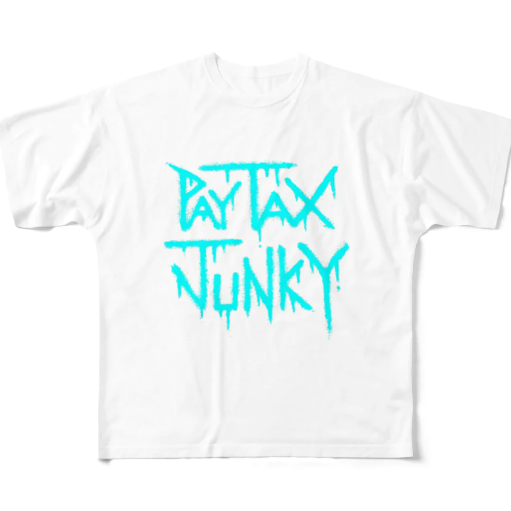 RONBOYのPayTaxJunky1 フルグラフィックTシャツ