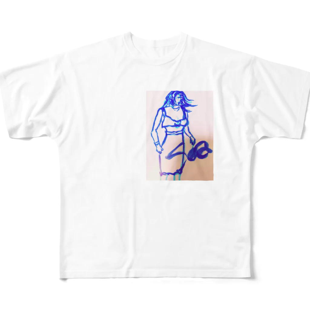 Ree.anのBy the sea フルグラフィックTシャツ