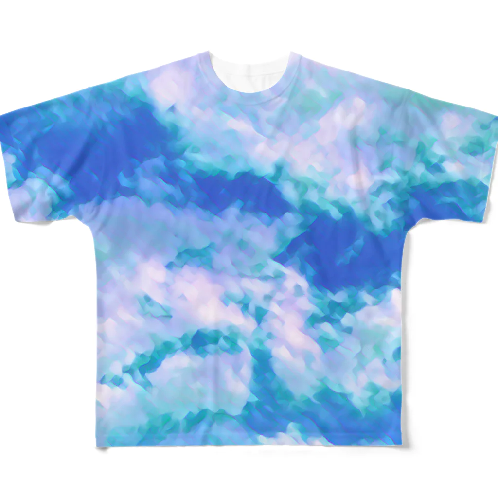 琴璃屋の晴れた空 All-Over Print T-Shirt