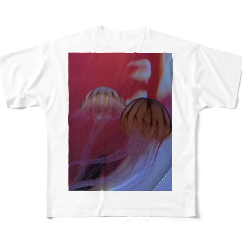 picojellyのアカクラゲの憂鬱 フルグラフィックTシャツ