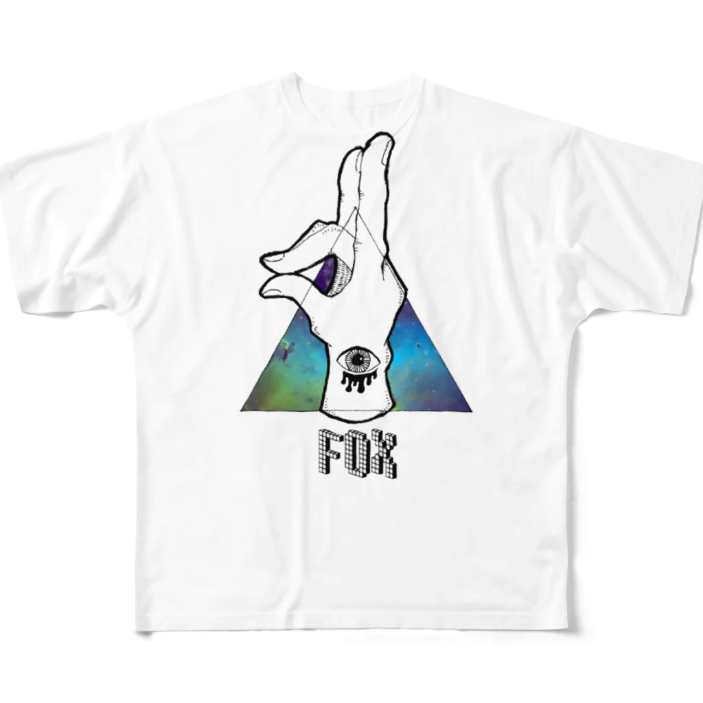 kiryuのFOX FINGER フルグラフィックTシャツ