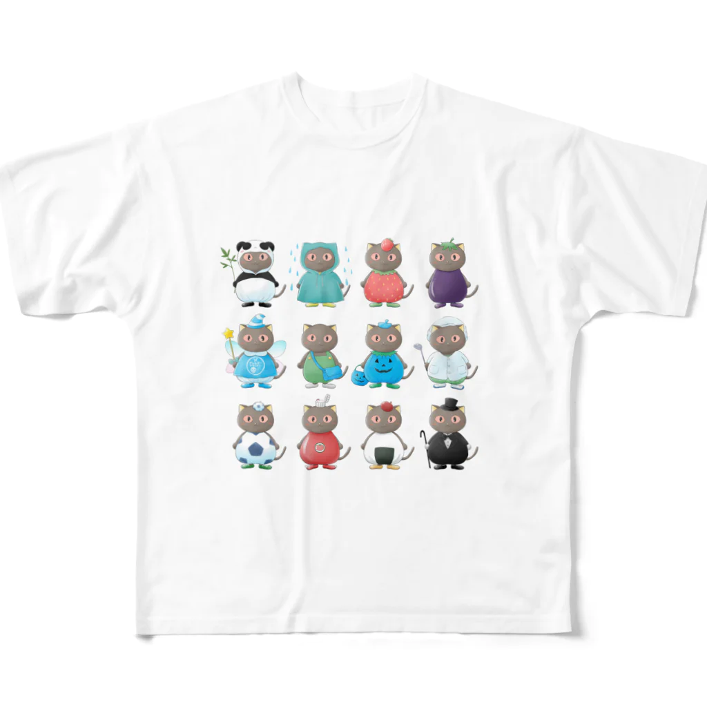 アレルギーっ子の旅する情報局CATのアレルギーっ子チルチル公式グッズ　勢ぞろい！ All-Over Print T-Shirt