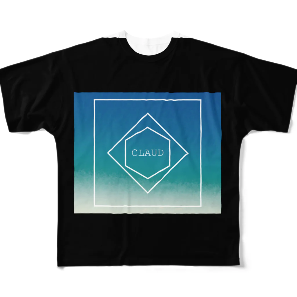 GAKU style のC L A U D フルグラフィックTシャツ