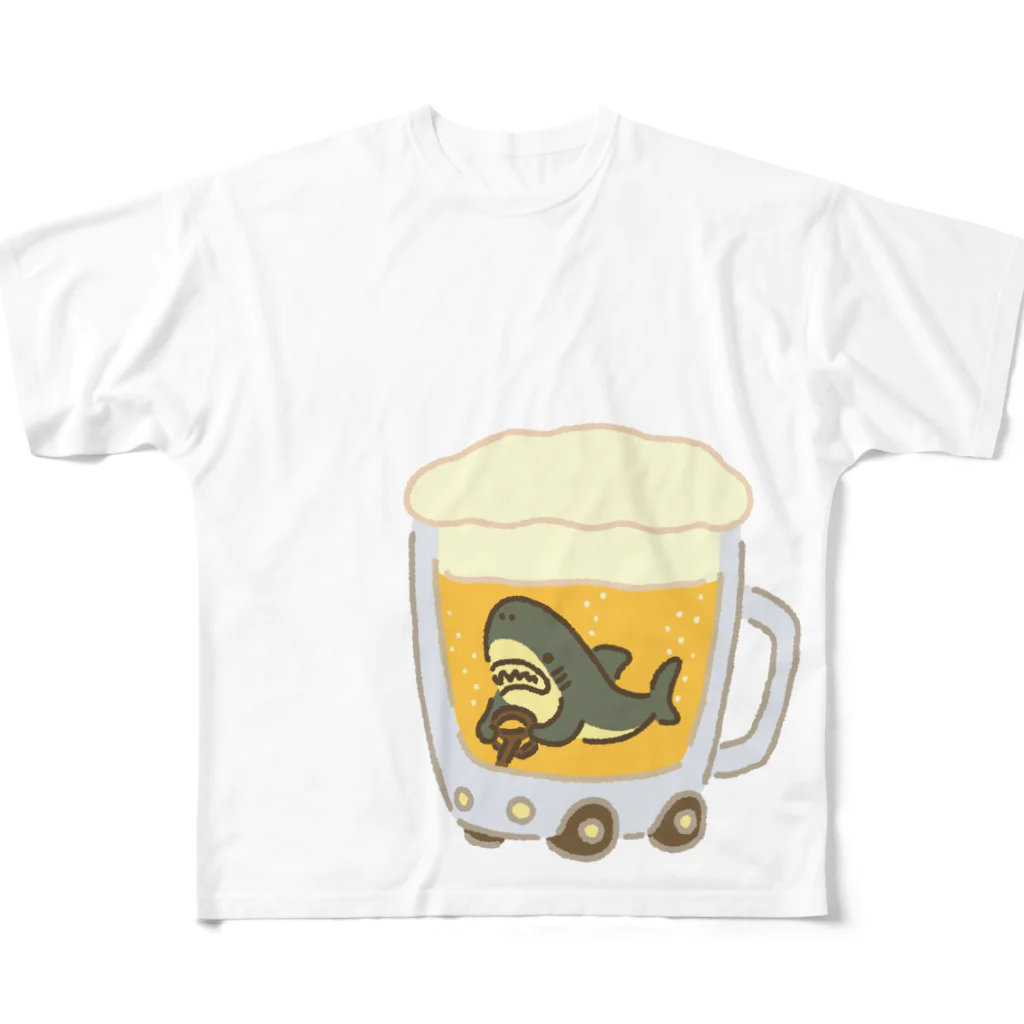 サメ わりとおもいのin酒運転を覚えたサメ フルグラフィックTシャツ