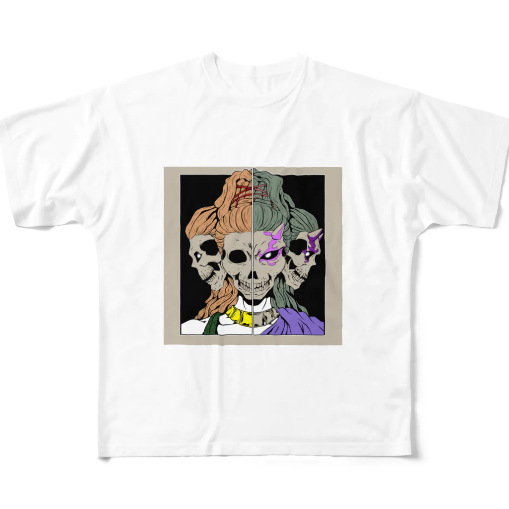 かさぎたすくの阿修羅・正邪骸 All-Over Print T-Shirt