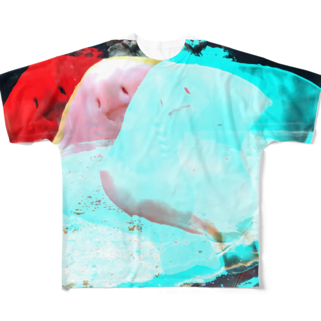 空飛ぶ猫 sakuuのエイ3 All-Over Print T-Shirt