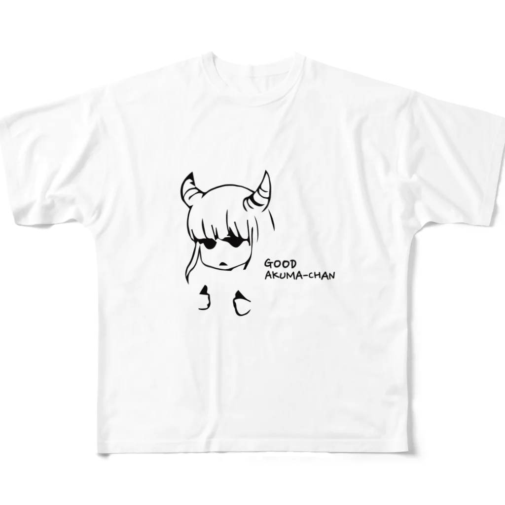 Healthy Creamのグッドアクマちゃん フルグラフィックTシャツ