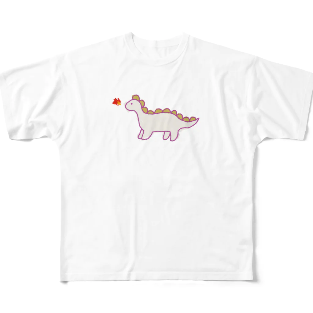 6:00 a.m.のdinosaur フルグラフィックTシャツ