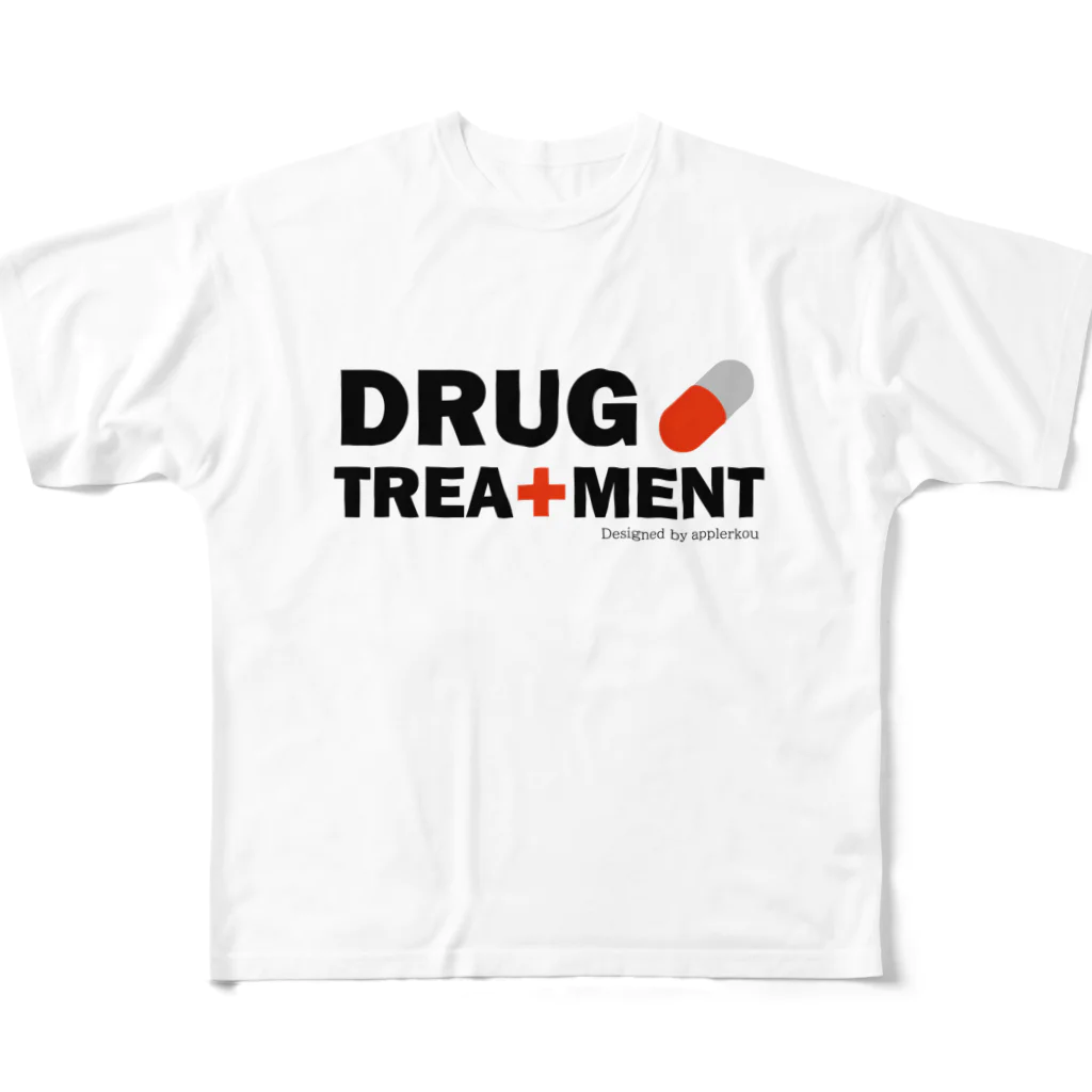 DRUG TREATMENTのフルグラフィックTシャツ