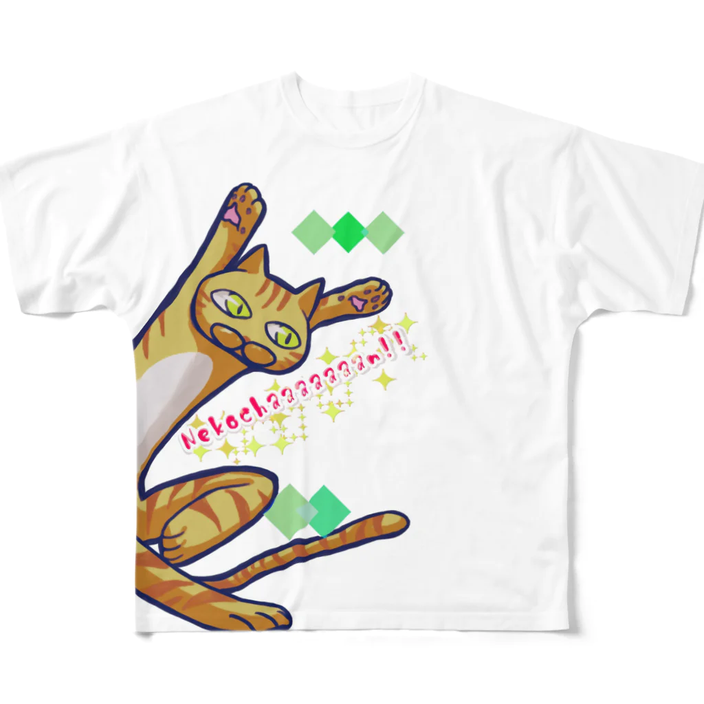 さらだのNekochaaaaaaan!!（カラー） All-Over Print T-Shirt