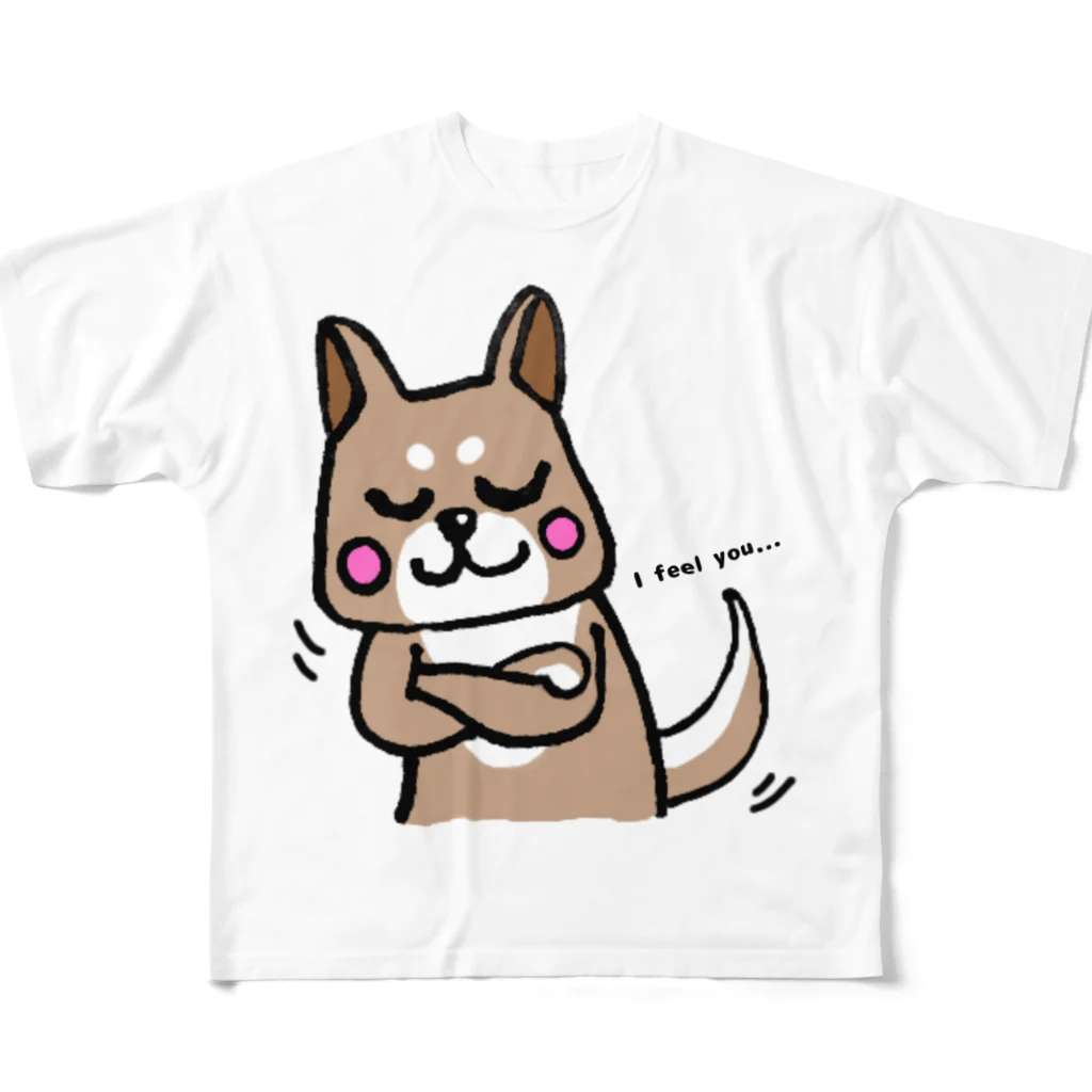 ittiyのお店。の同意する柴犬さん フルグラフィックTシャツ