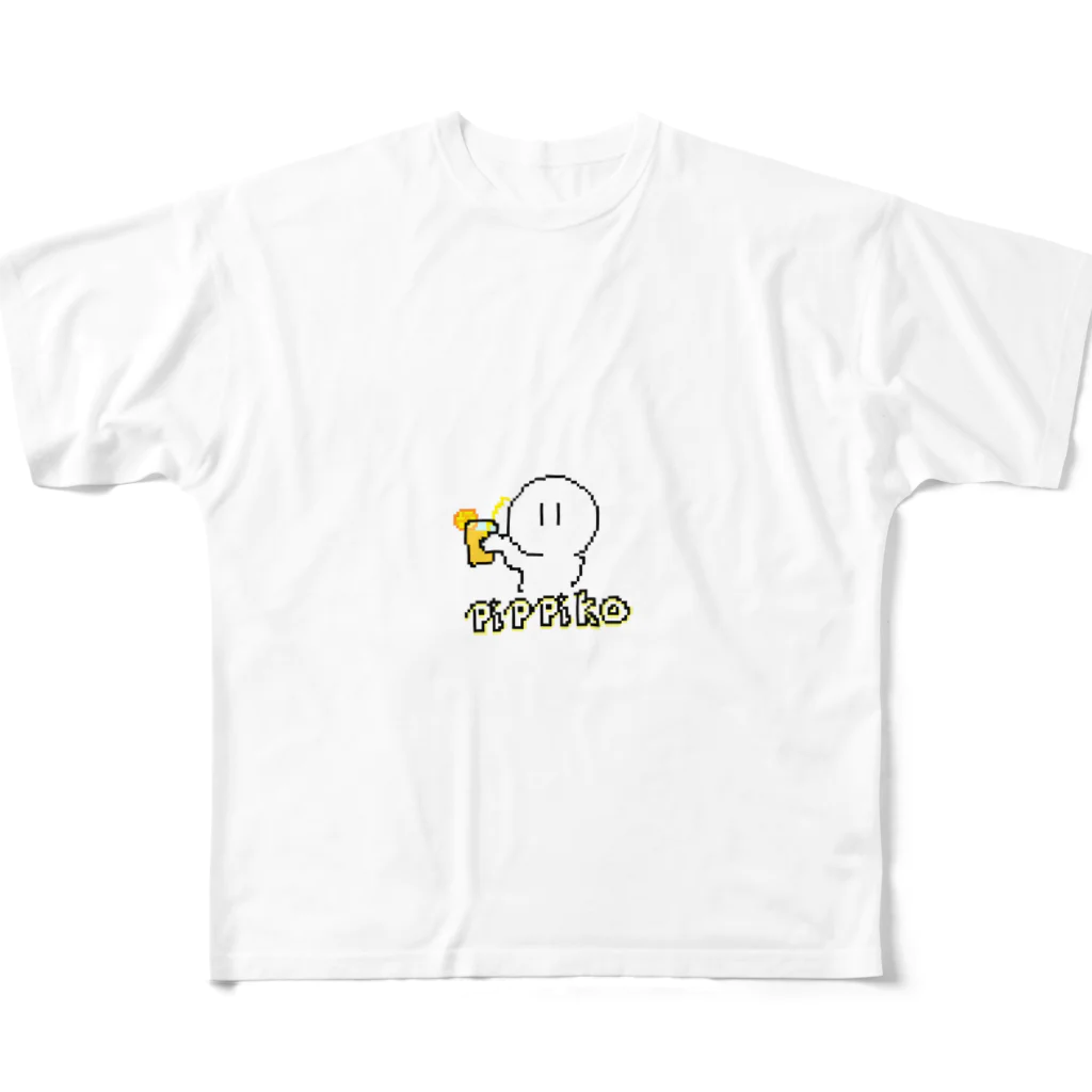 つる屋のピッピ子 All-Over Print T-Shirt
