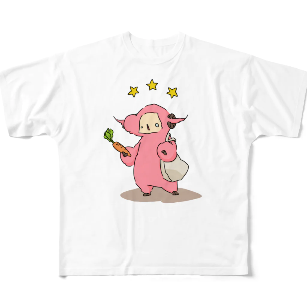 プラザシープのベテルギウス（にんじん） フルグラフィックTシャツ