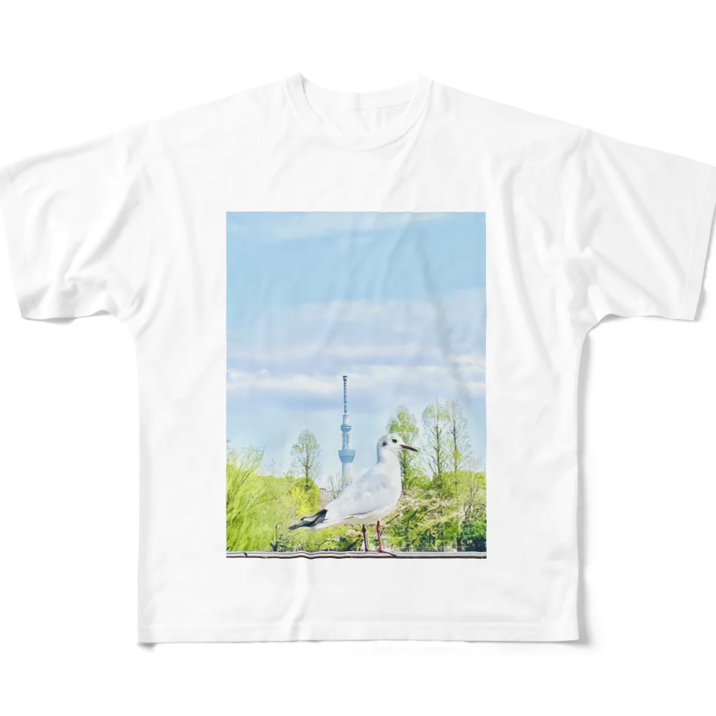 本間あきひろ うぃず ぽんチャンズのフォトTシャツ フルグラフィックTシャツ