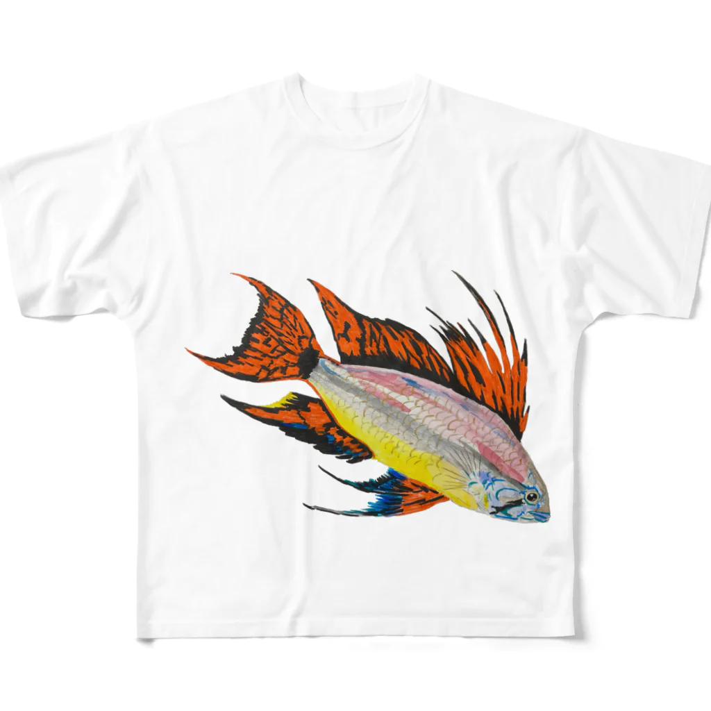 Coshi-Mild-Wildのアピストグラマ・カカトゥオイデス‼️ フルグラフィックTシャツ