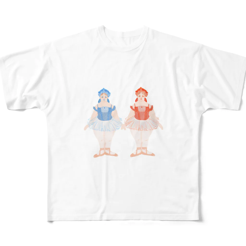 のなみみほのバレエ×ぽっちゃりさん All-Over Print T-Shirt